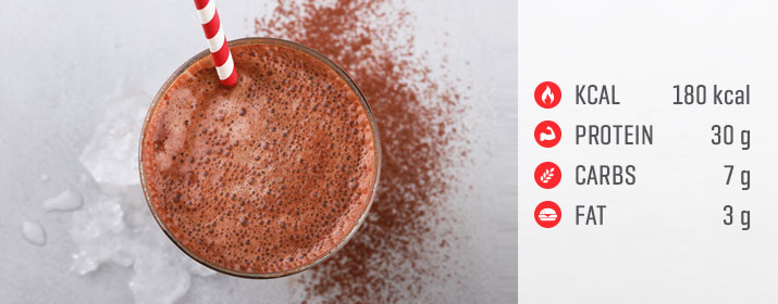 Frozen-Chocolate Casein Shake
