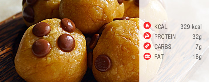Protein Erdnuss Pralinen