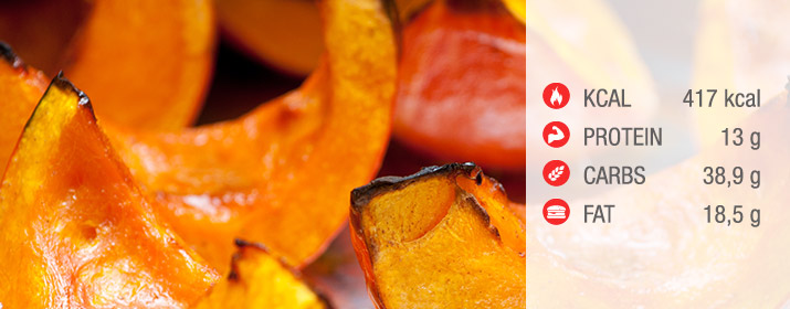 Roasted Butternut Squash mit Peanut Butter Dip