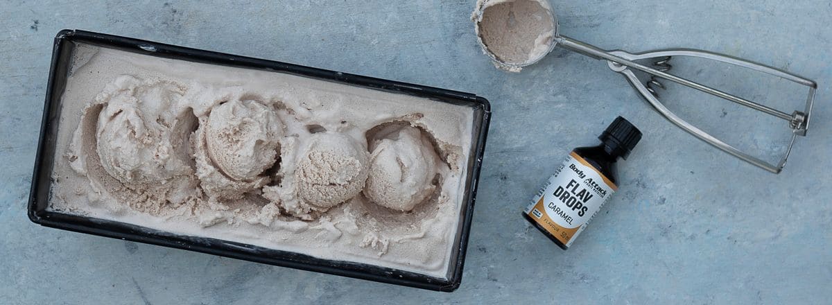 Schoko-Karamell Protein Eis