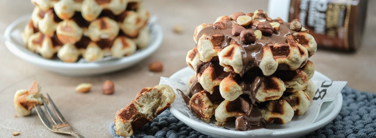 Protein-Haselnusswaffeln