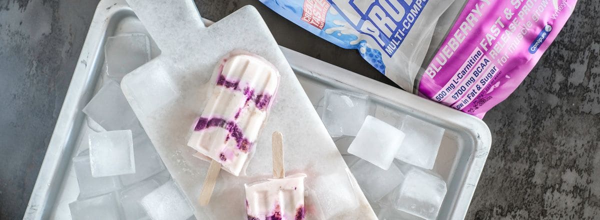 Proteineis am Stiel Blueberry Joghurt