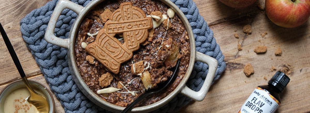Bratapfel-Spekulatius Baked Oatmeal