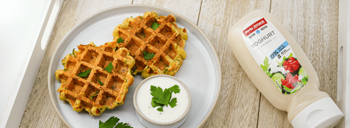 Gemüsewaffeln mit Joghurtdip