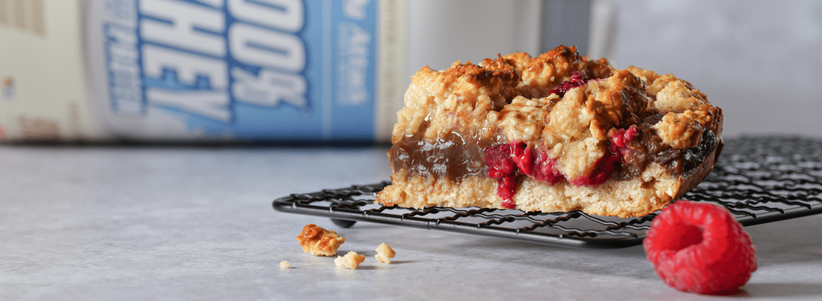 Himbeer Pudding Crumble